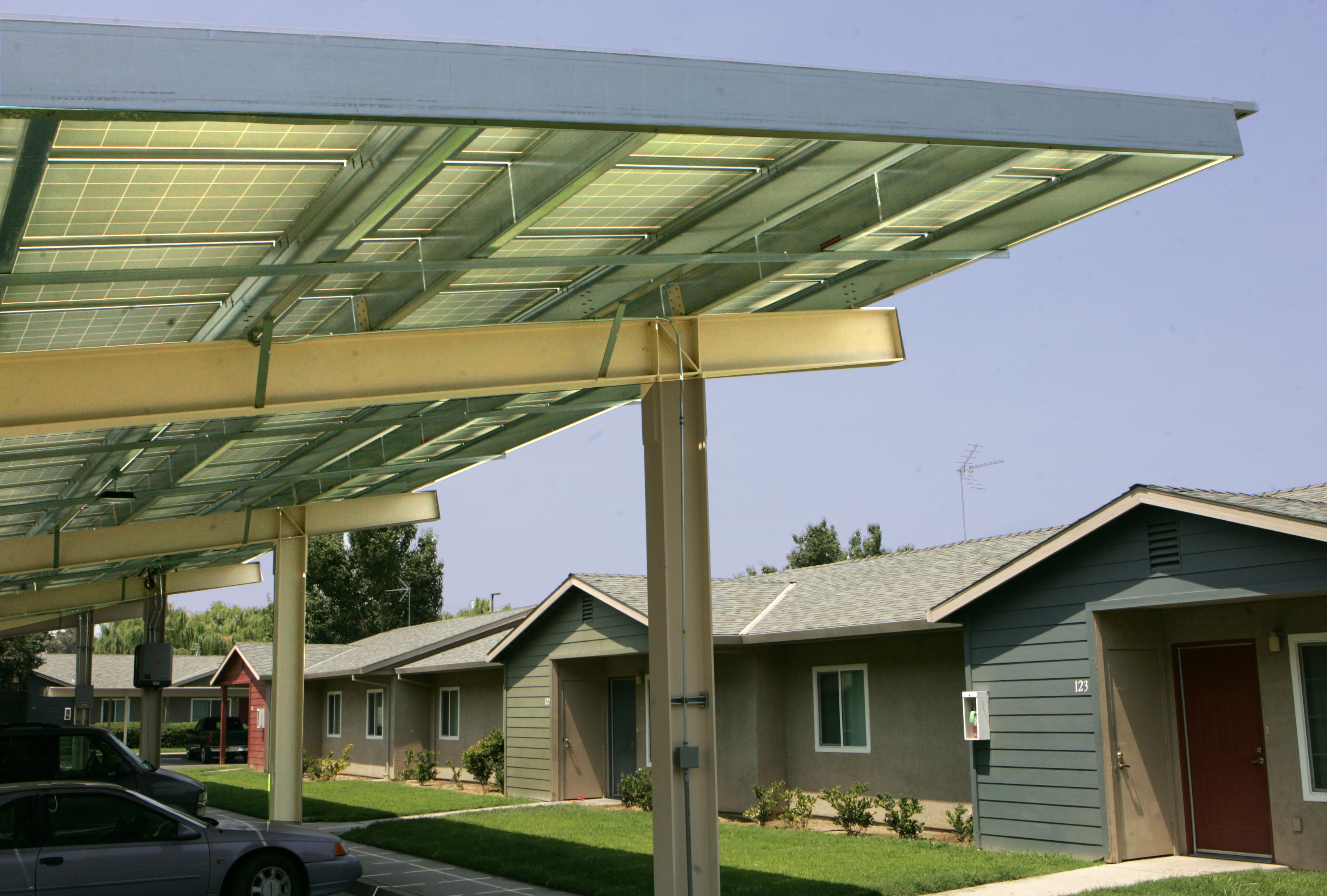 Solar Panels on Covered Parking